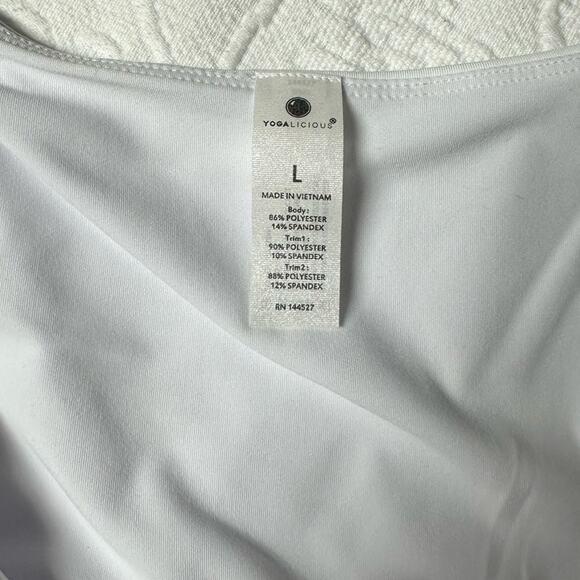 NWT Yogalicious White Set Size Large - Picture 4 of 8